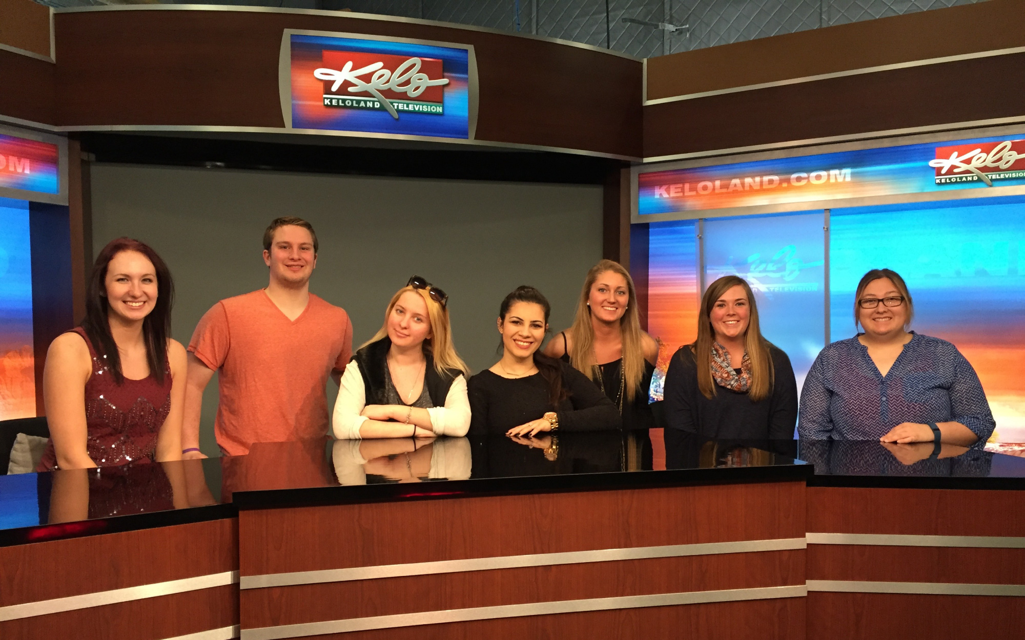 Students on KELO News set