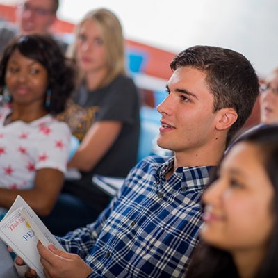 Students in education class