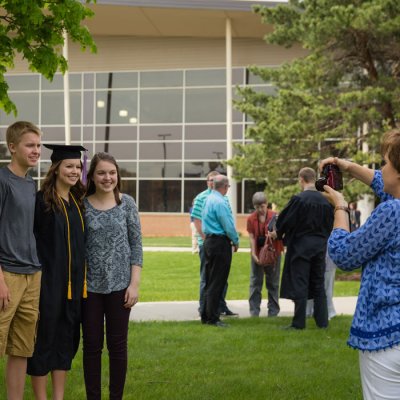 Family photographs graduate