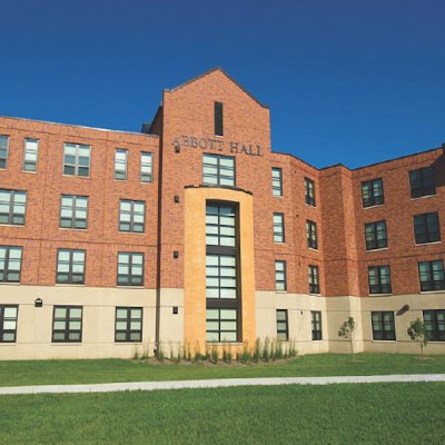 Abbott Hall during the summer