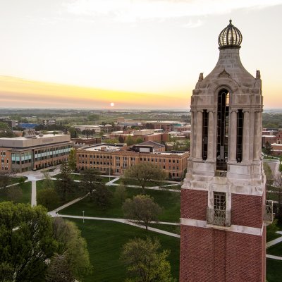 A view from the Coughlin Campanile overlooking the SDSU campus.