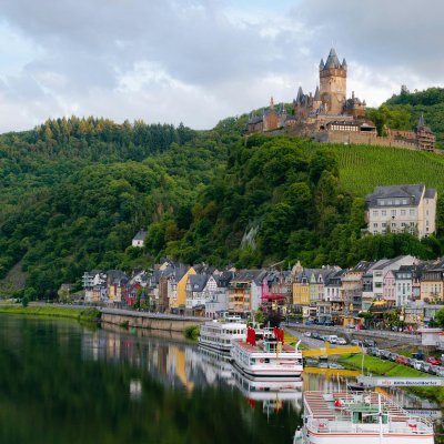 View of a town in Germany.