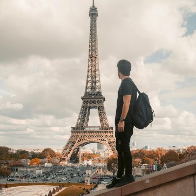 View of Eiffel Tower.