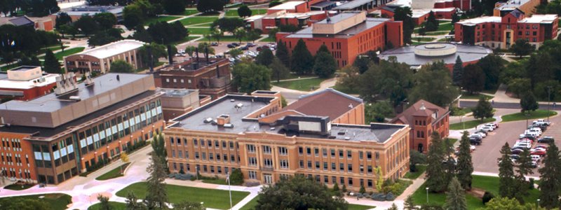 admin building from above