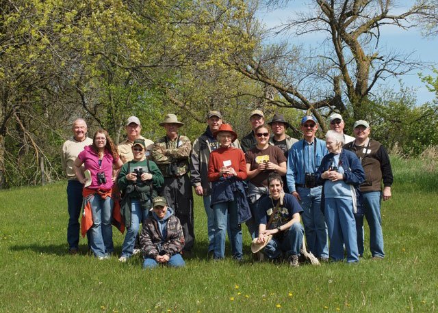 Group of bird watchers