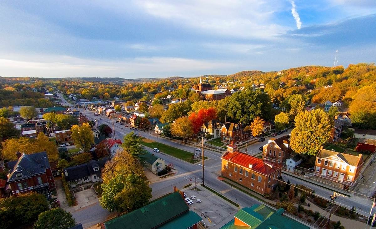 aerial shot of Brookings