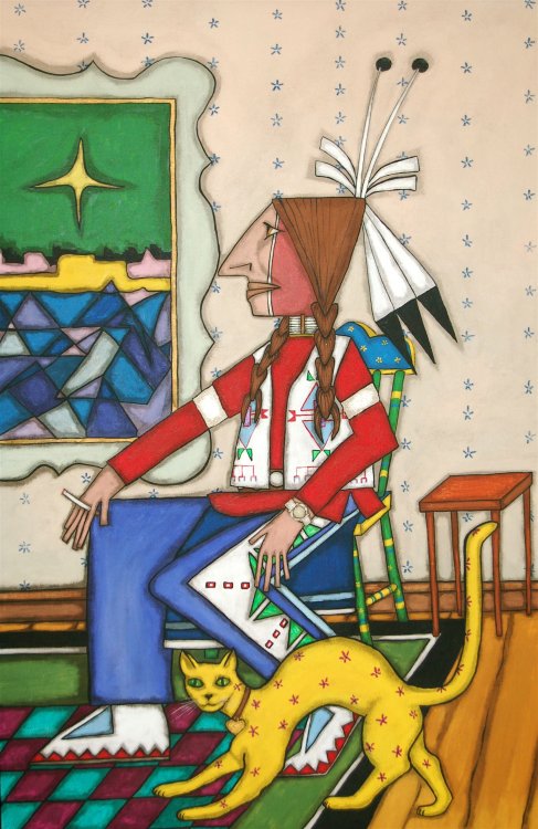 Dwayne Wilcox, Calico Cat, 2007, acrylic on canvas