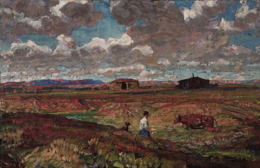 Harvey Dunn, Prairie Farmer's Wife, 1938