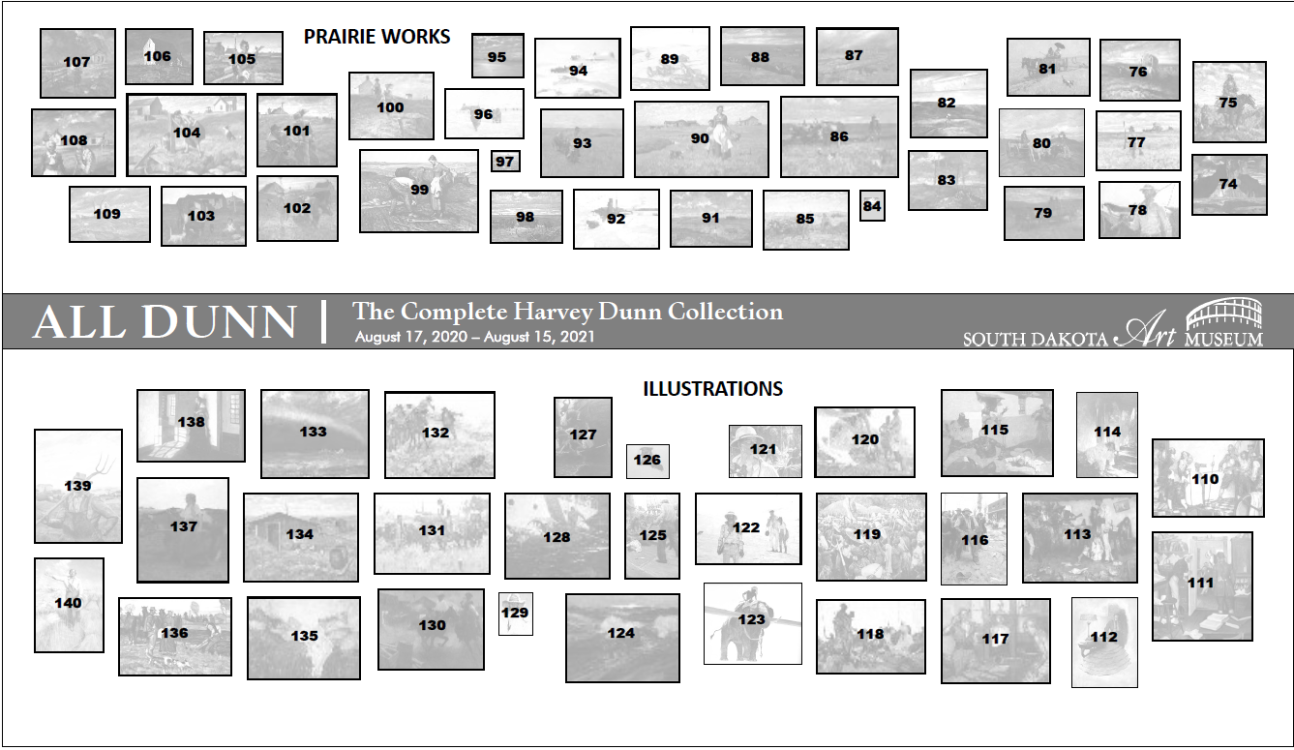 ALL DUNN gallery guide paintings map - 2