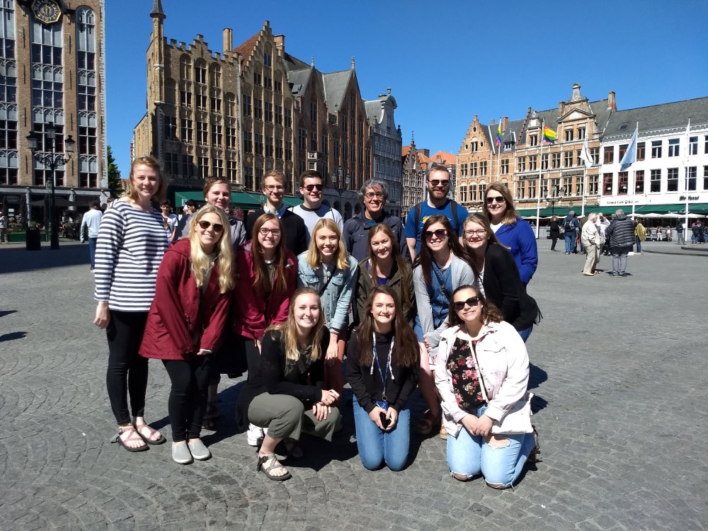 Fishback Honors College students in The Netherlands and Belgium