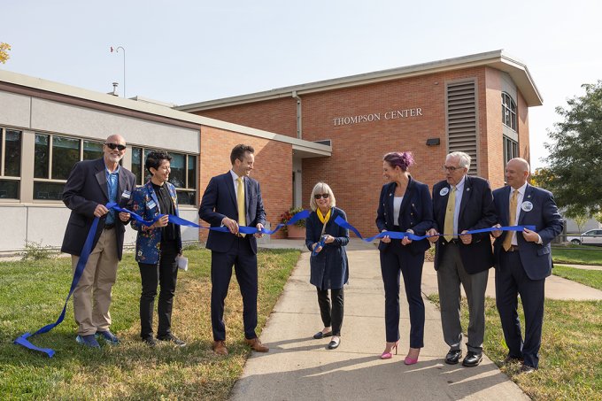 A ribbon cutting was held Oct. 11 for the Thompson Center at South Dakota State University.